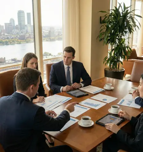 professionals sitting at the desk